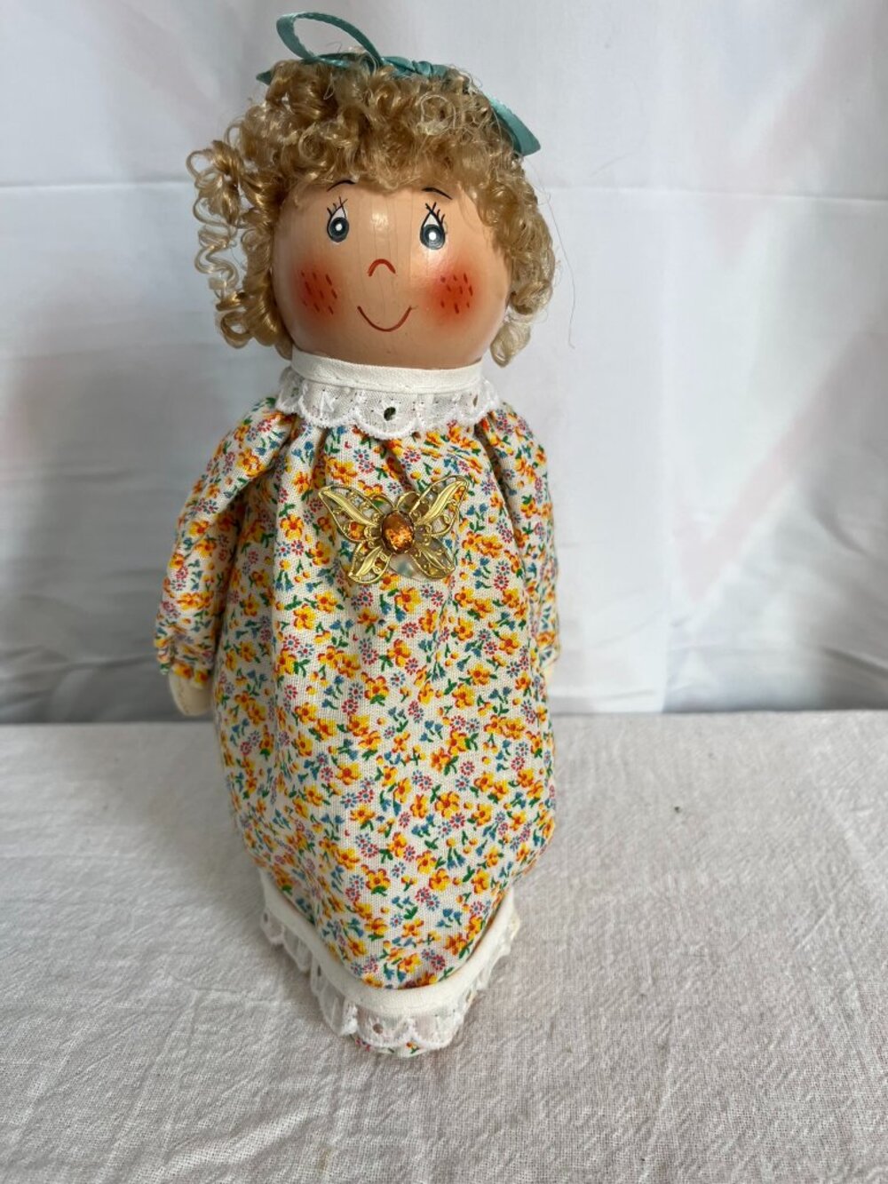 Vintage Air Freshener cover Doll Granny Handmade